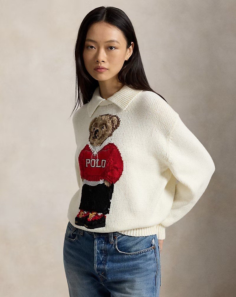 Polo Bear Linen-Cotton Sweater