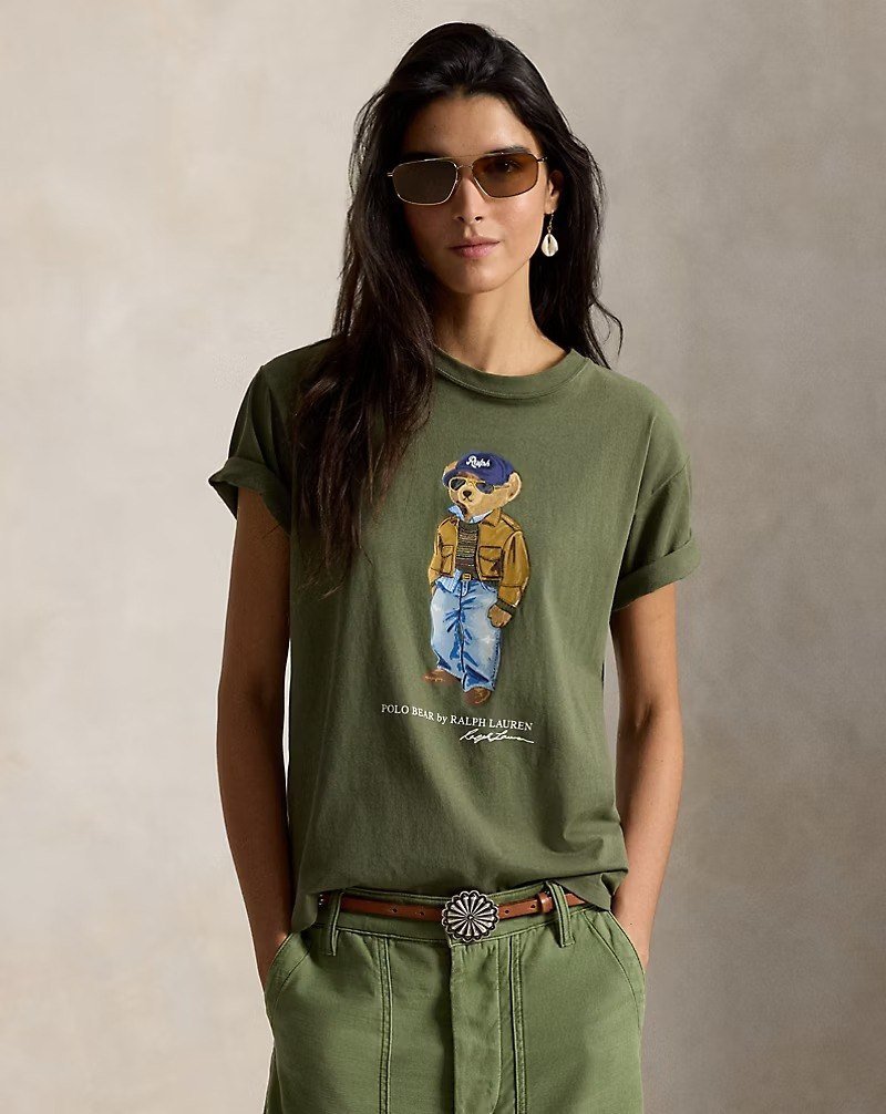 Polo Bear Cotton Jersey Tee