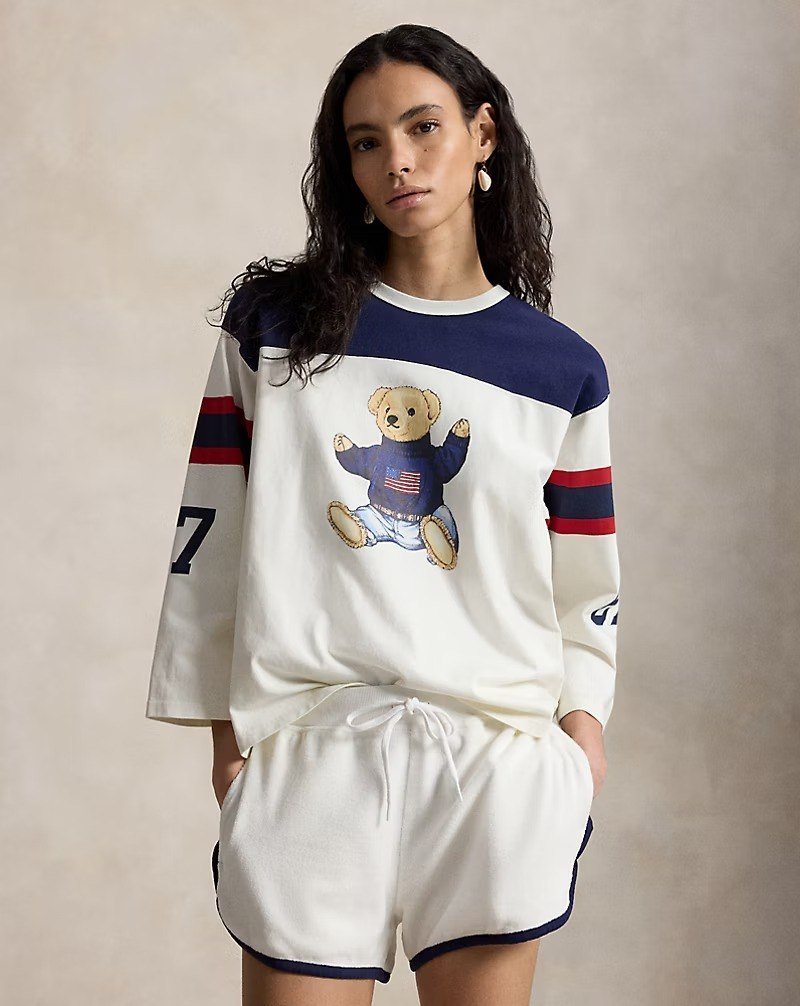 Polo Bear Cotton Jersey Tee