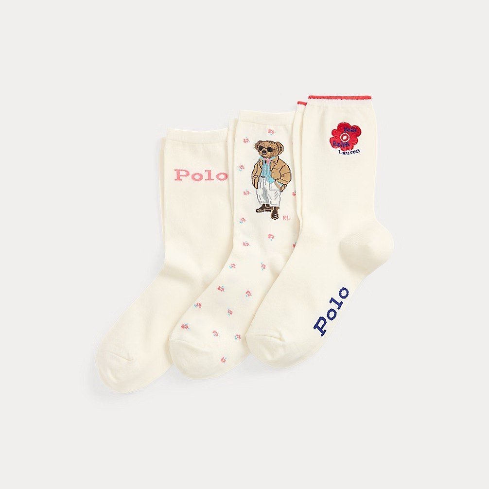 Polo Bear Crew Sock 3-Pack Gift Set