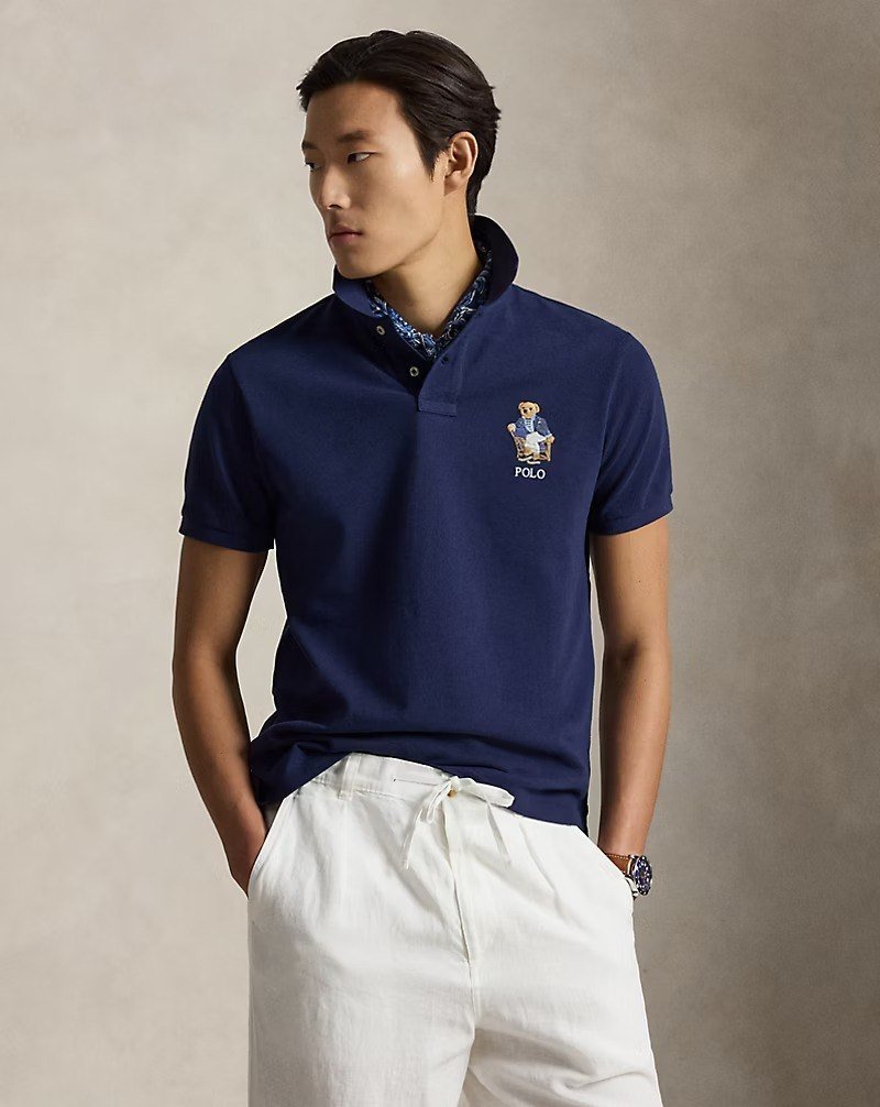 Custom Slim Fit Polo Bear Polo Shirt