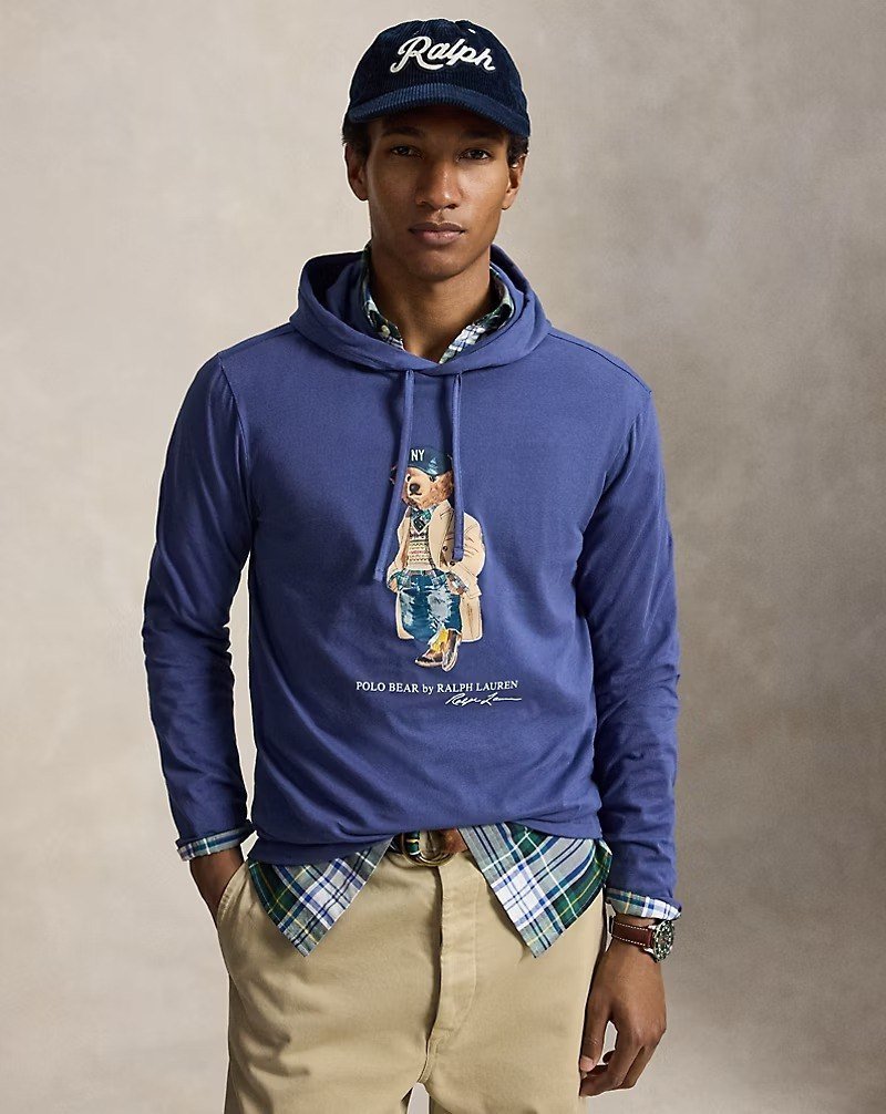Polo Bear Jersey Hooded T-Shirt
