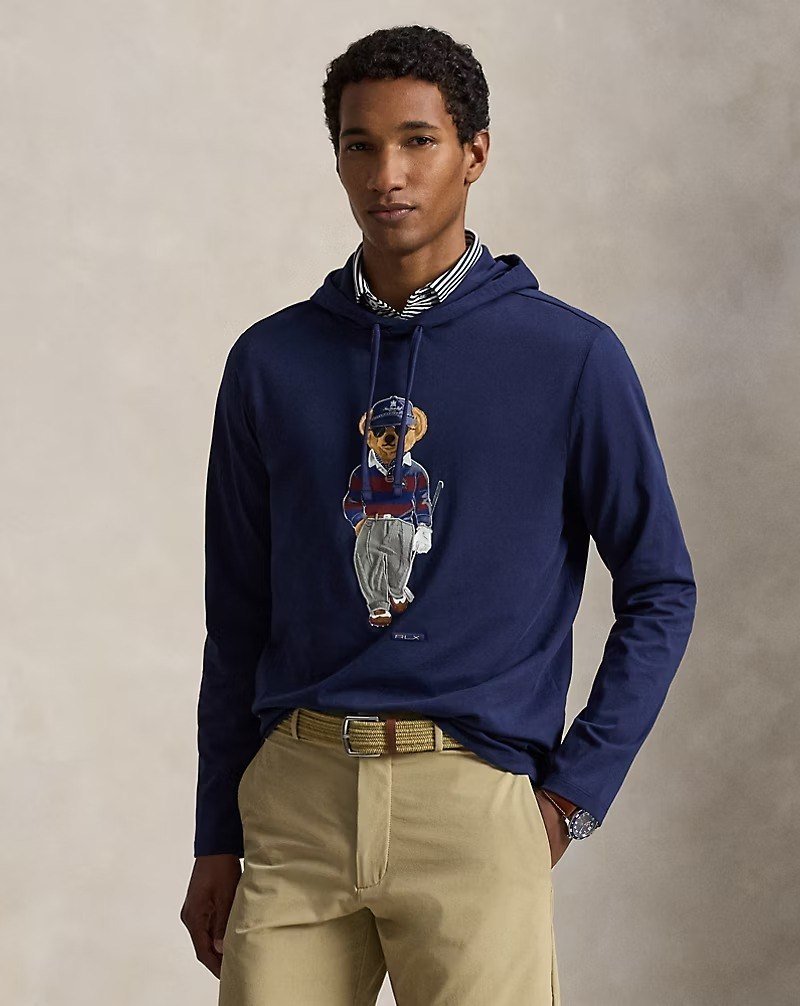 Polo Bear Jersey Hooded T-Shirt