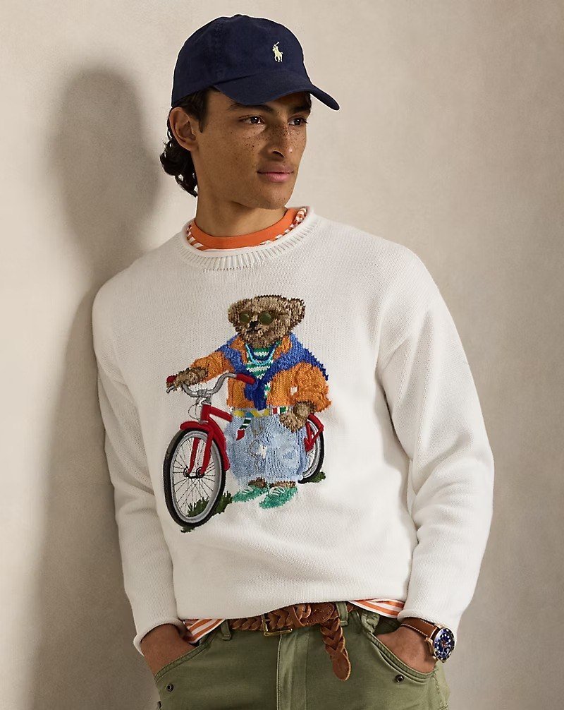 Polo Bear Cotton Rollneck Sweater