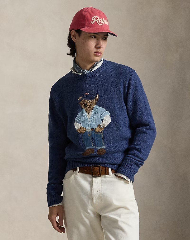 Polo Bear Linen-Cotton Sweater