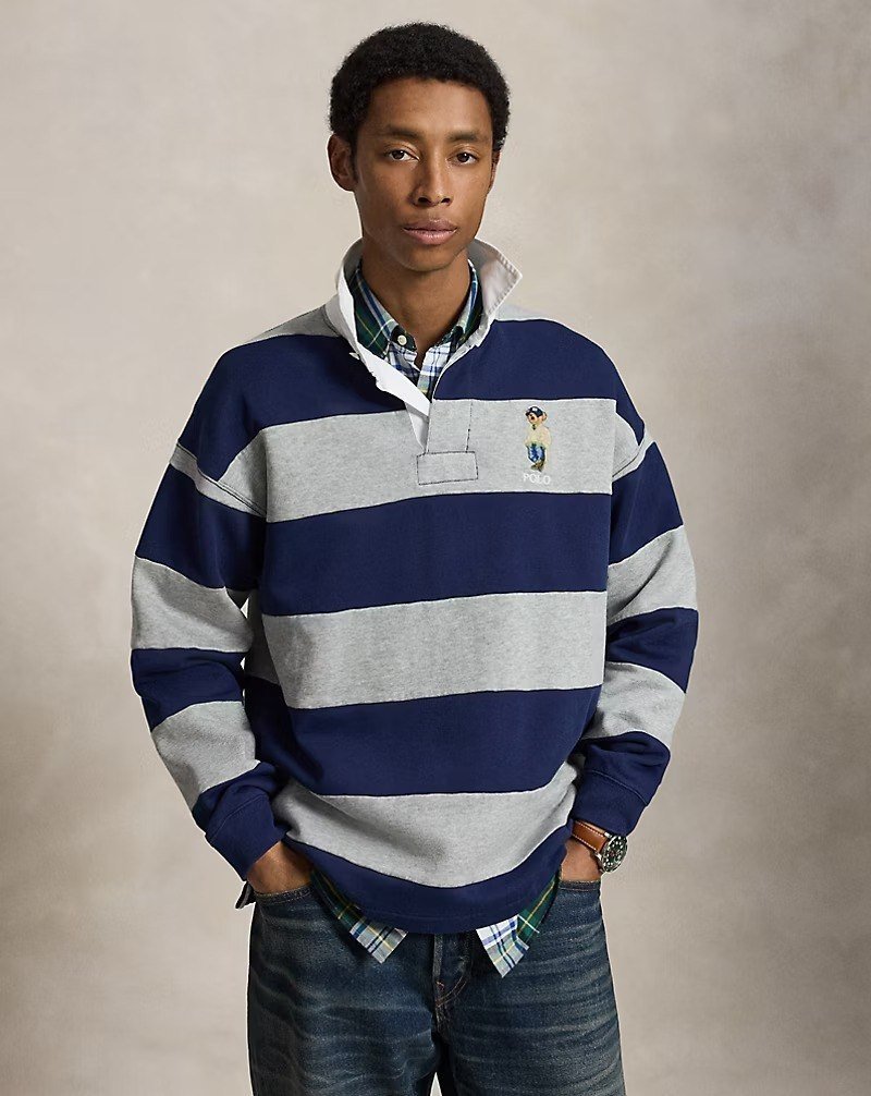 Big Fit Polo Bear Rugby Sweatshirt