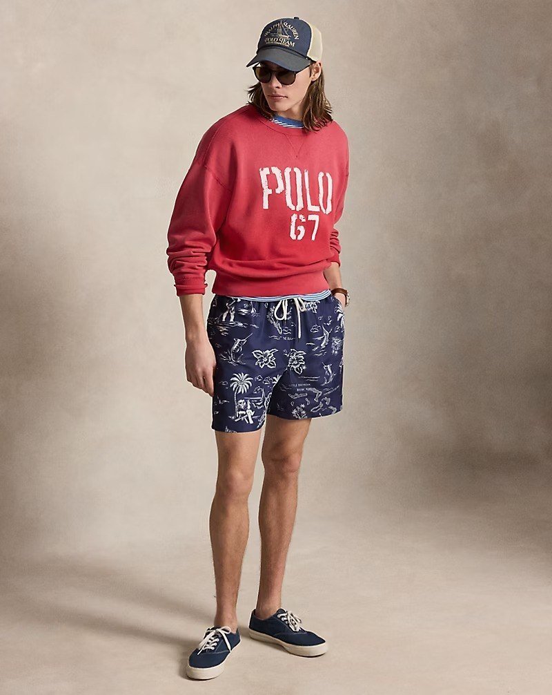 5.75-Inch Traveler Polo Bear Swim Trunk