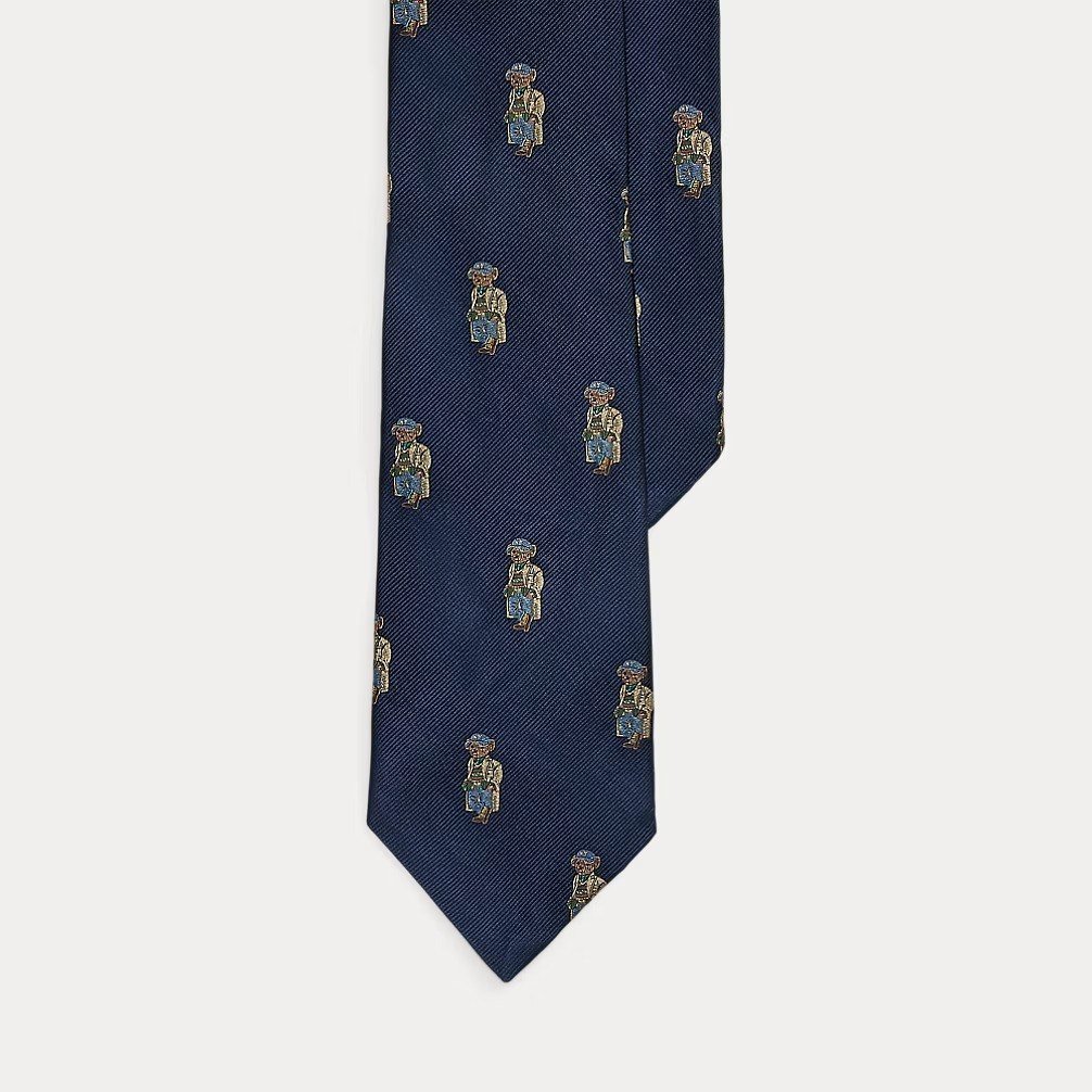 Polo Bear Silk Repp Tie