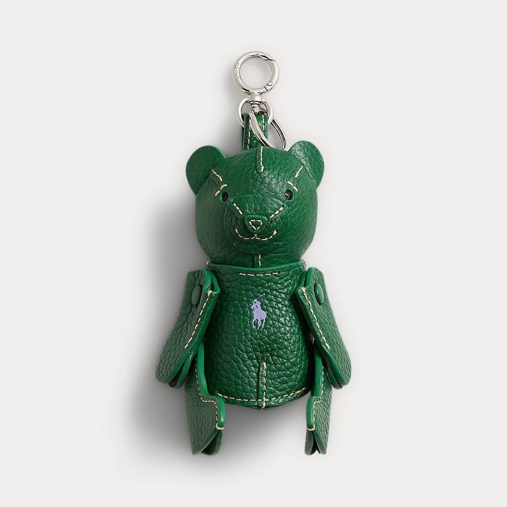Polo Bear Leather Bag Charm