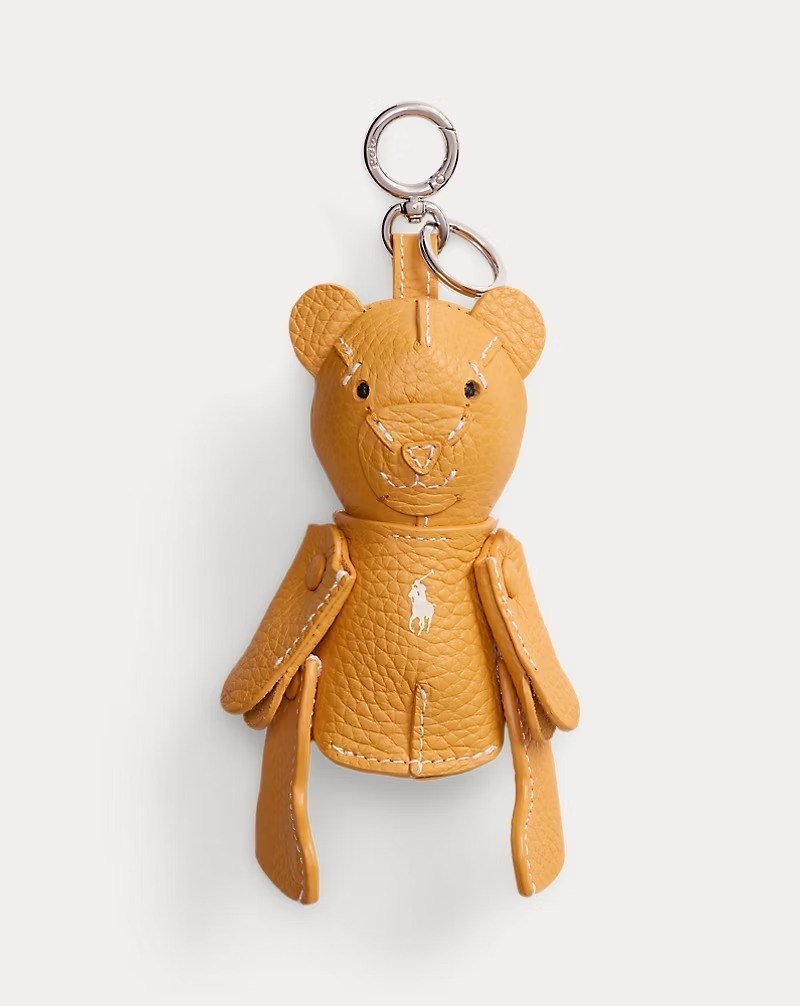 Polo Bear Leather Bag Charm