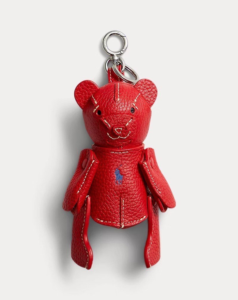 Polo Bear Leather Bag Charm