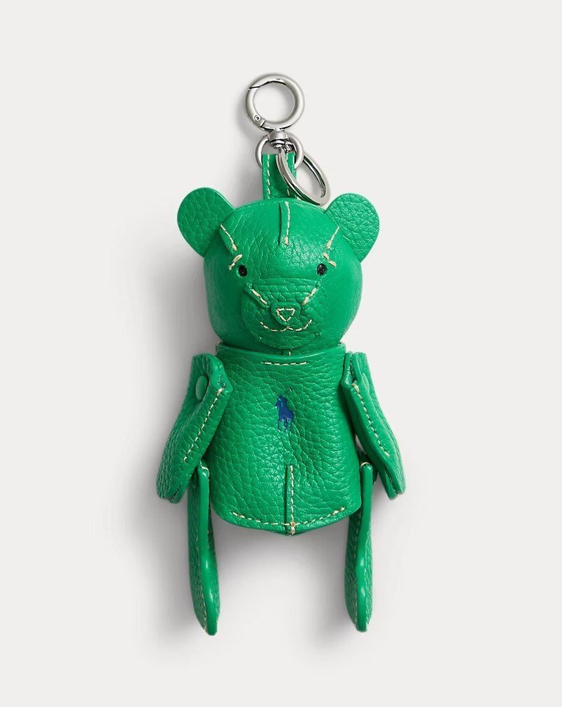 Polo Bear Leather Bag Charm