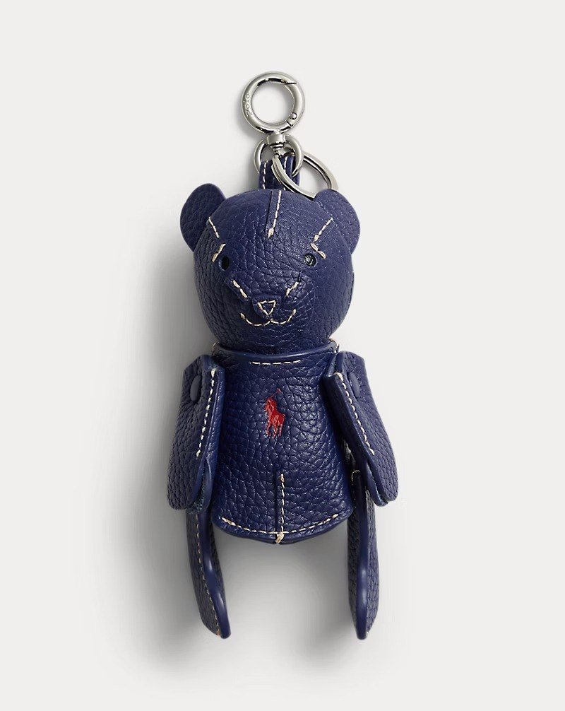 Polo Bear Leather Bag Charm