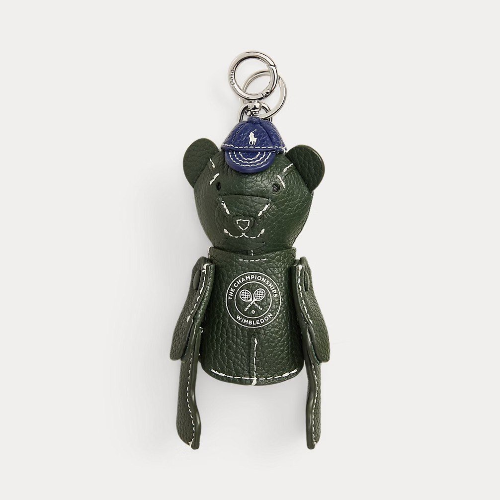 Wimbledon Polo Bear Leather Bag Charm