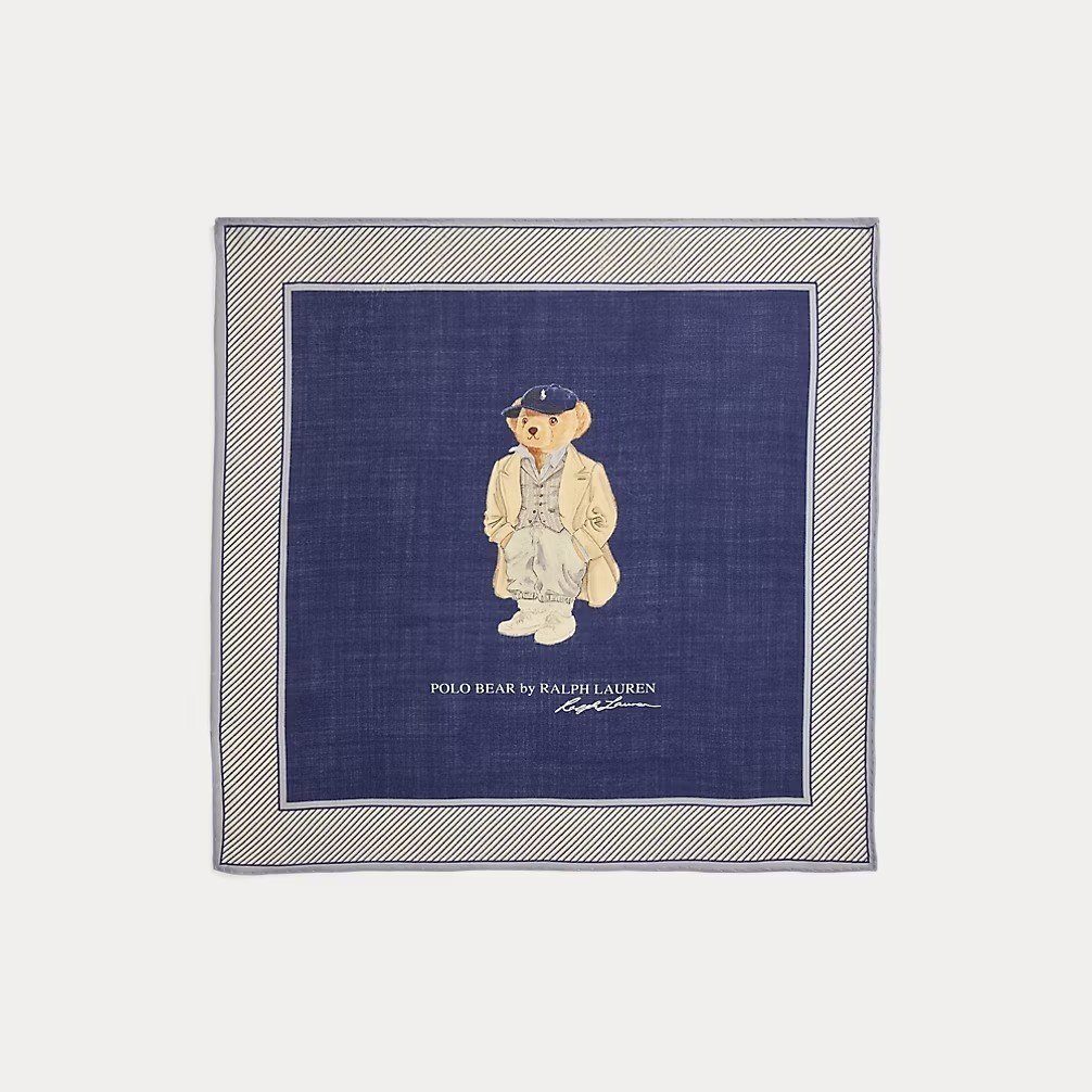 Polo Bear Wool-Silk Bandanna