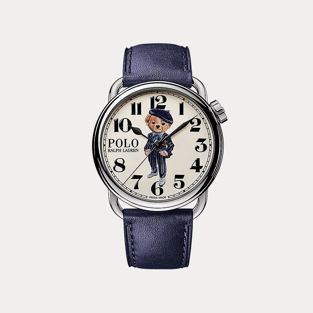 38 MM Ricky Pinstripes Polo Bear Watch