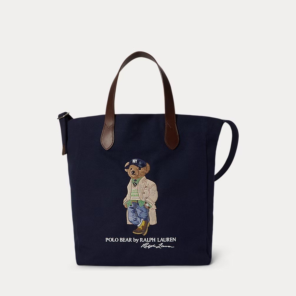 Polo Bear Canvas Shopper Tote