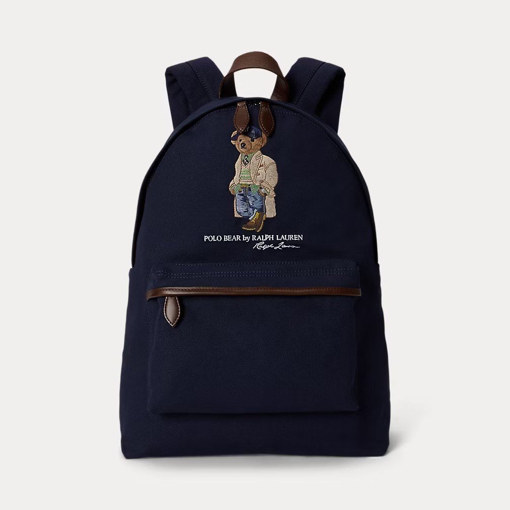 Polo Bear Canvas Backpack