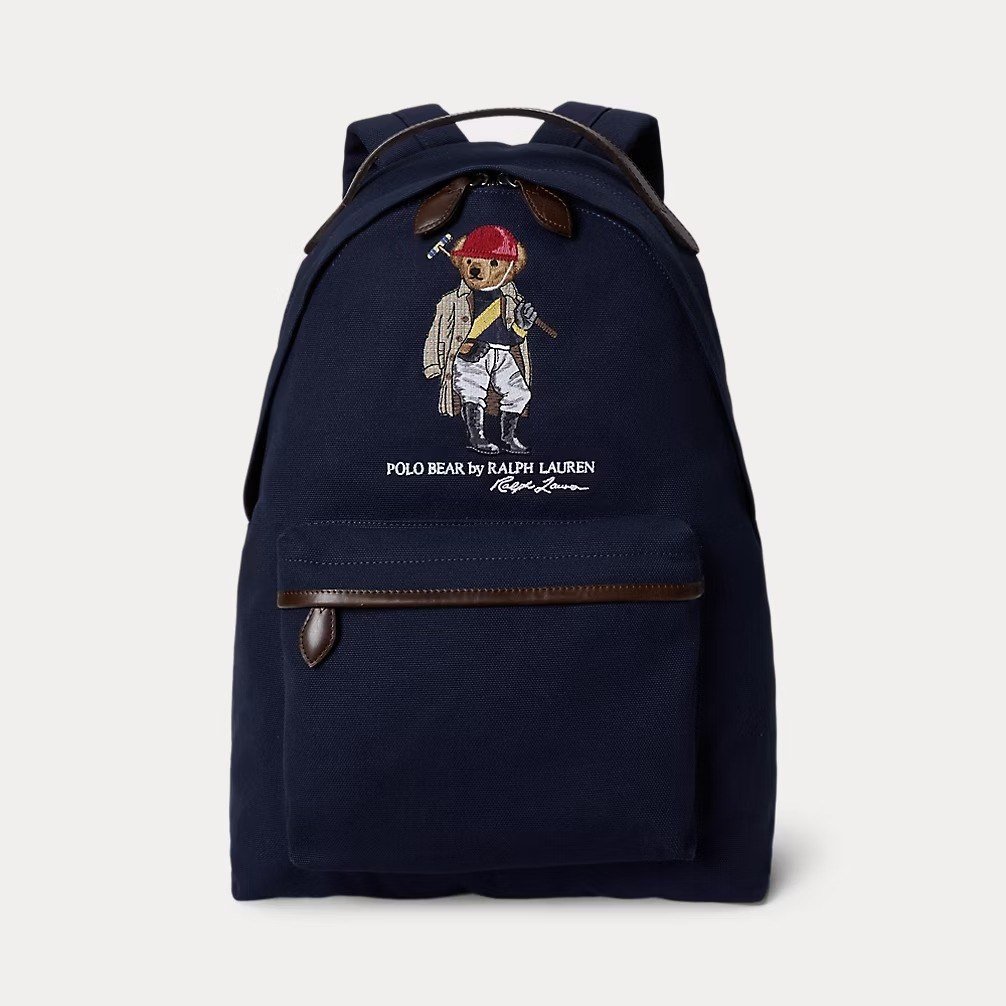 Polo Bear Canvas Backpack