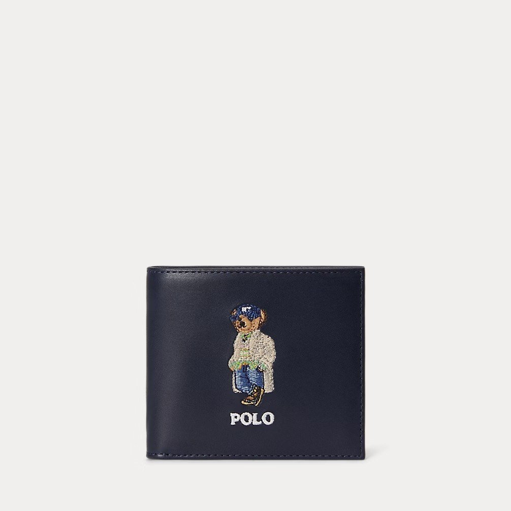 Polo Bear Leather Billfold Wallet