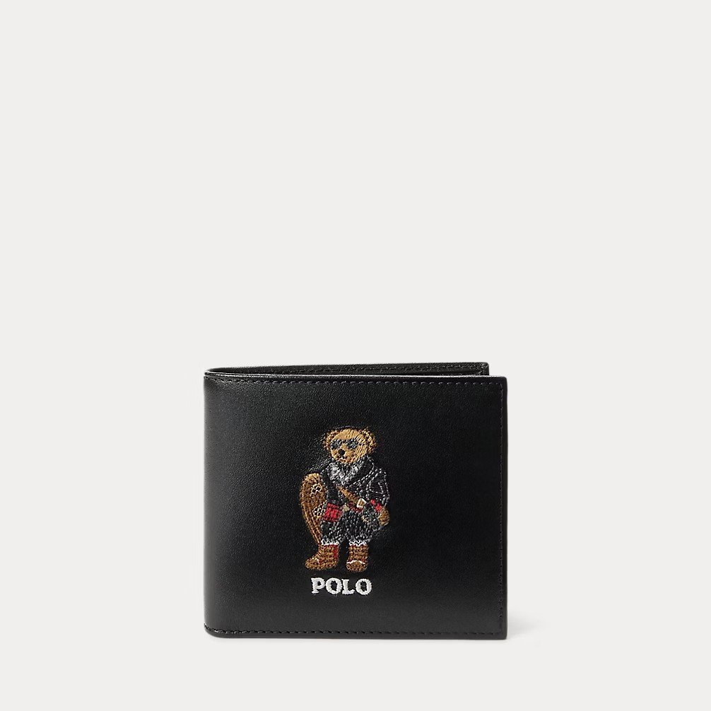 Polo Bear Leather Billfold Wallet