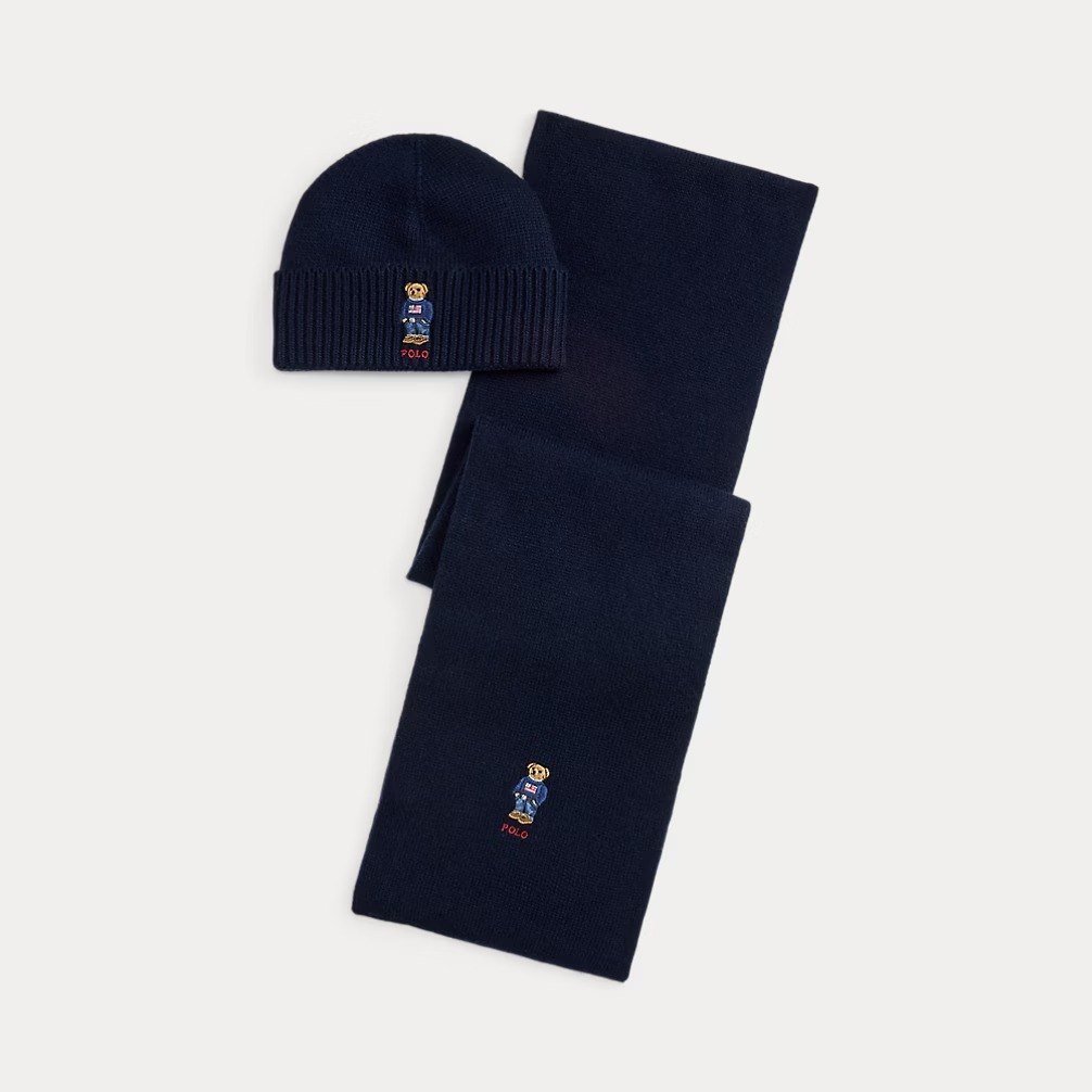 Polo Bear Beanie & Scarf Gift Set