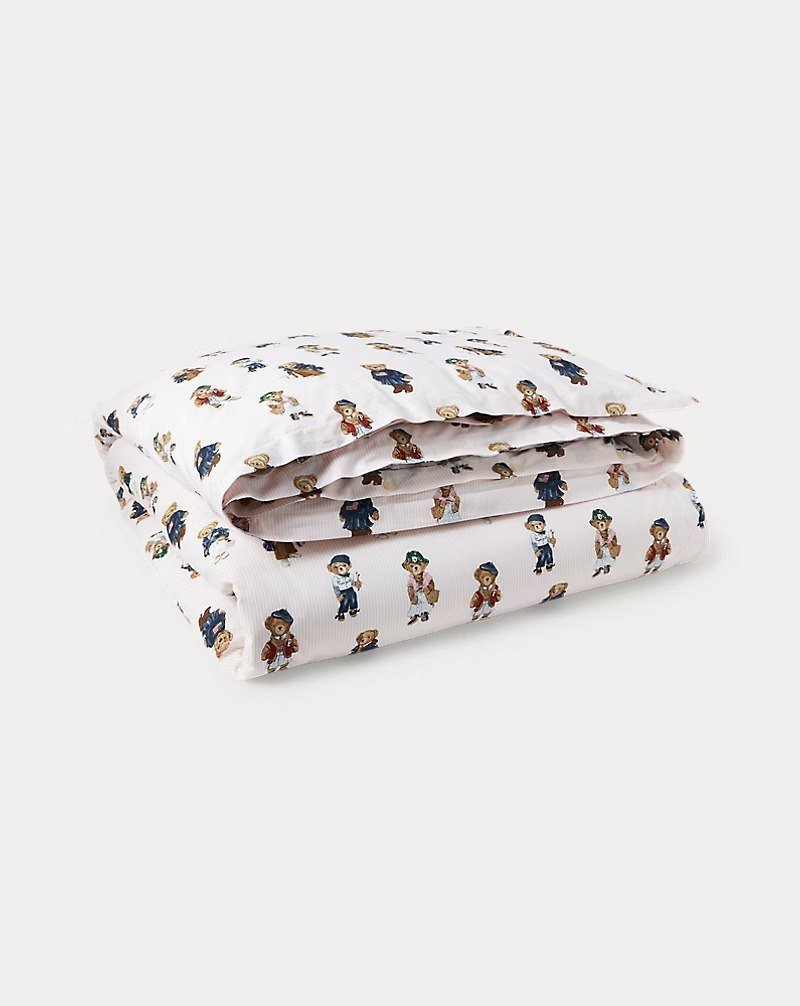 Teddy Bear Stripe Comforter Set queen size