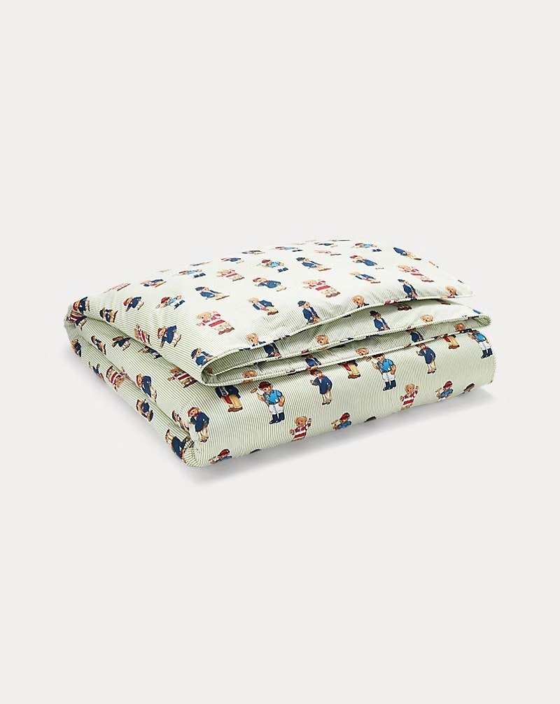 Teddy Bear Stripe Comforter Set queen size