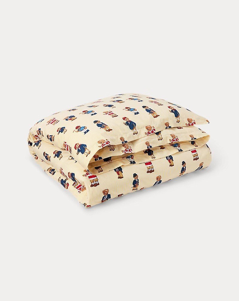 Teddy Bear Stripe Comforter Set king size