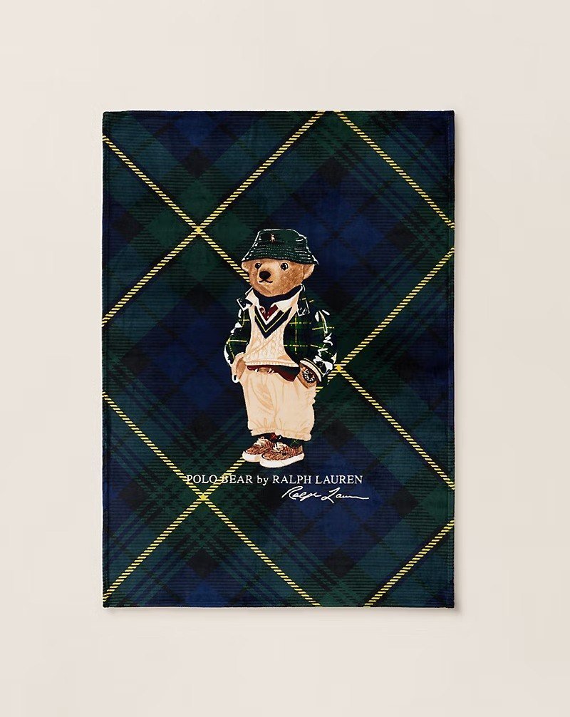 Highmoore Polo Bear Throw Blanket