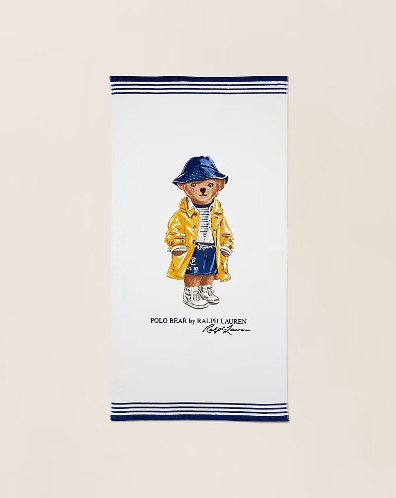 Raincoat Polo Bear Beach Towel