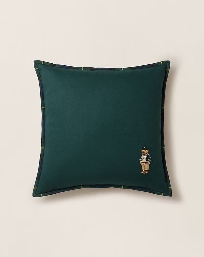 Highmoore Polo Bear Throw Pillow