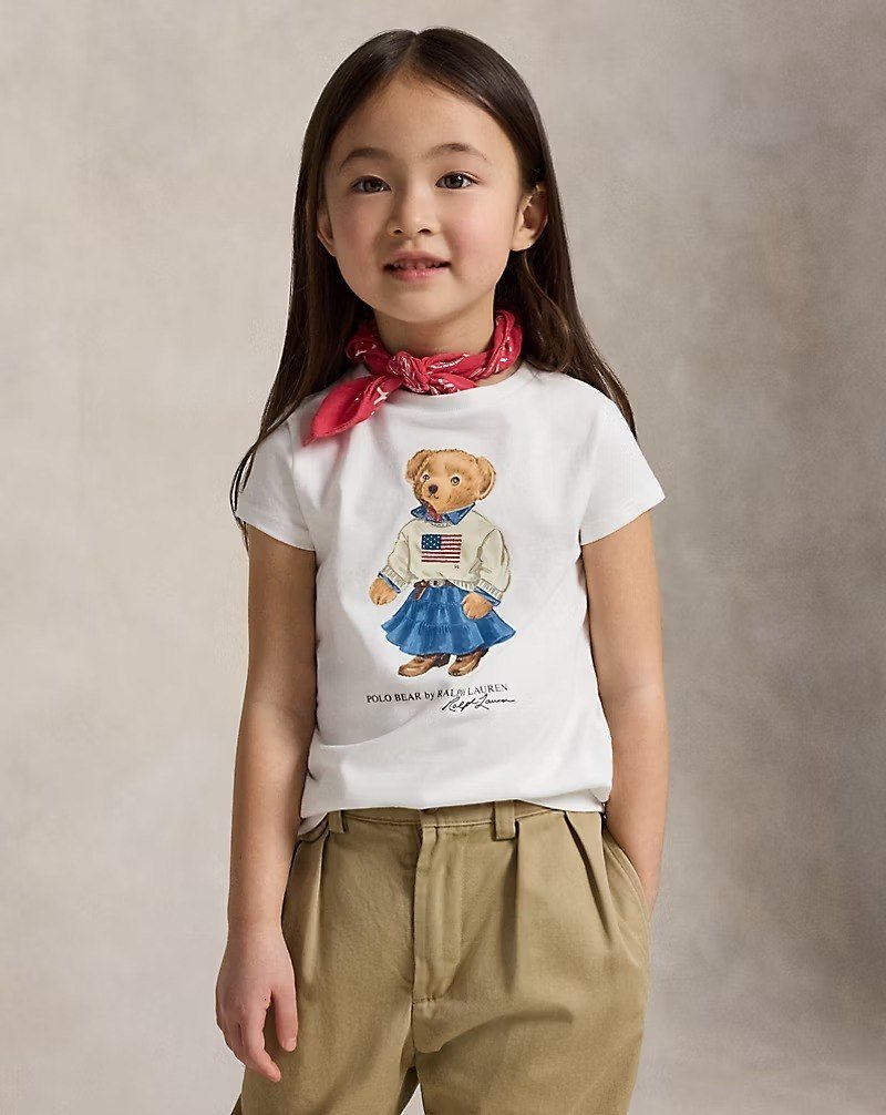 Polo Bear Cotton Jersey Tee