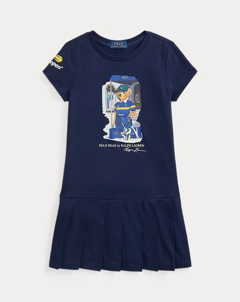 US Open Polo Bear Cotton Jersey Dress