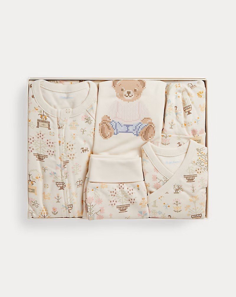 Polo Bear Cotton 6-Piece Gift Set