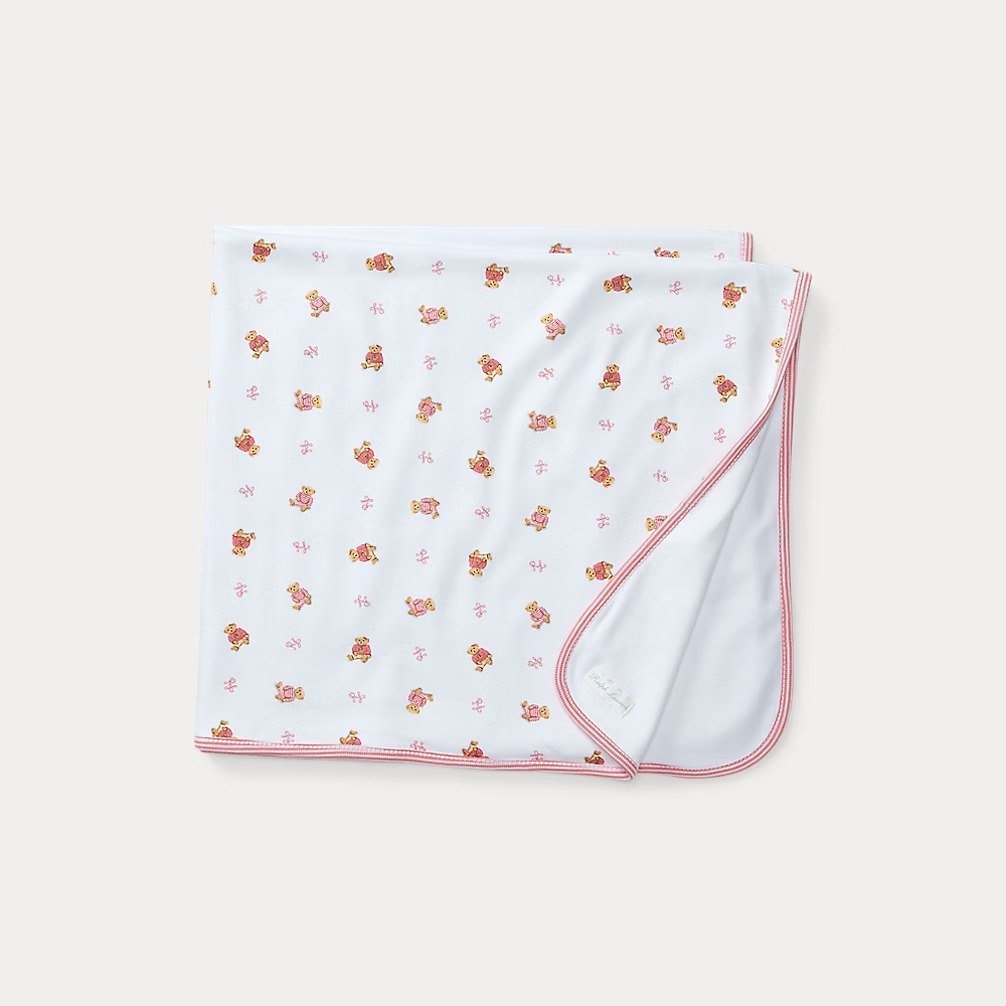 Polo Bear Cotton Reversible Blanket