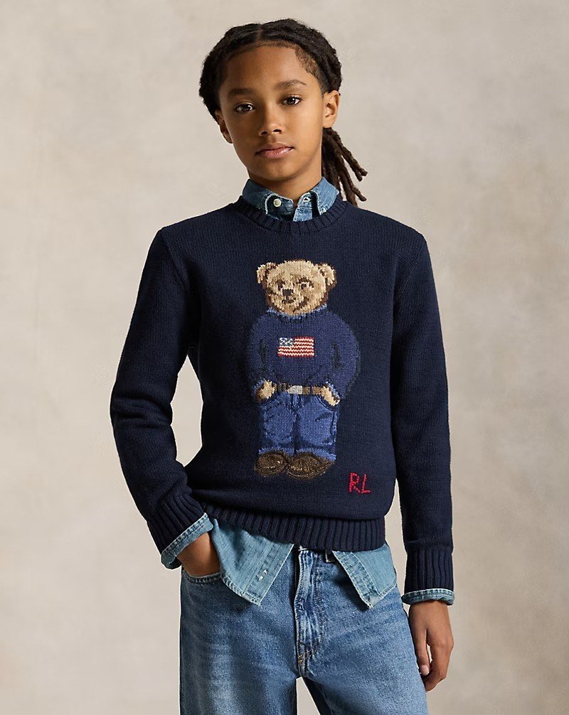 Polo Bear Cotton Sweater