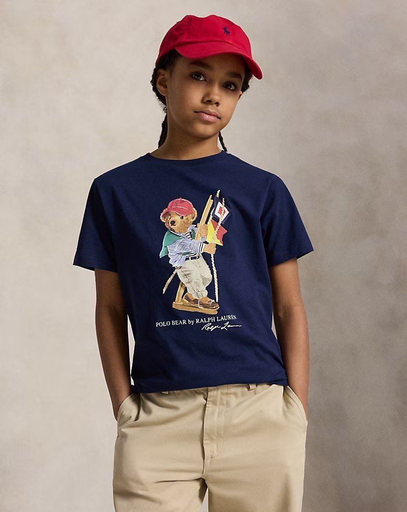 Polo Bear Cotton Jersey Tee