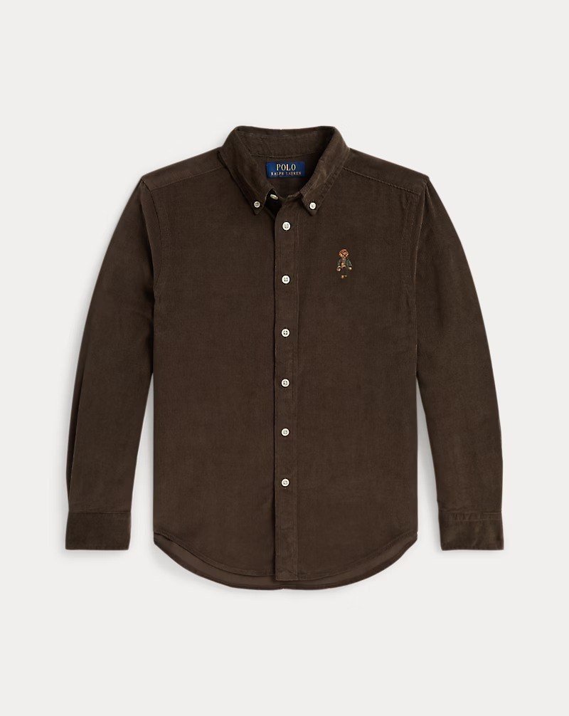 Polo Bear Cotton Corduroy Shirt