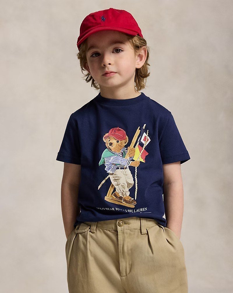 Polo Bear Cotton Jersey Tee