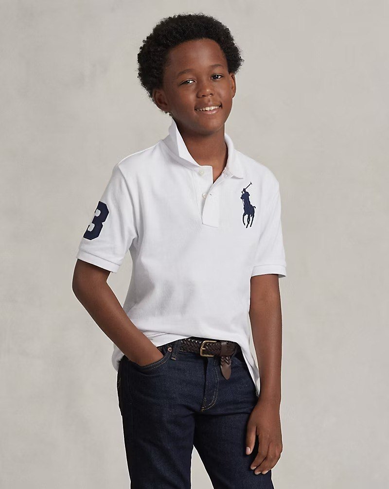 Big Pony Cotton Mesh Polo Shirt