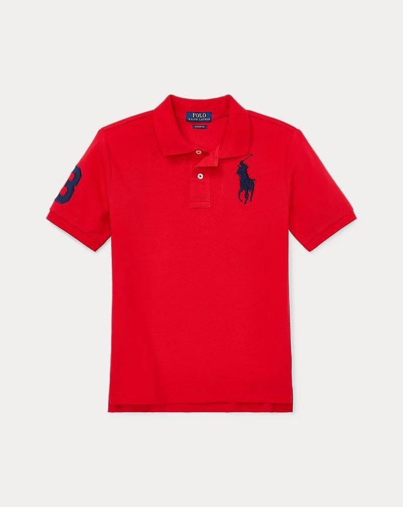 Big Pony Cotton Mesh Polo Shirt