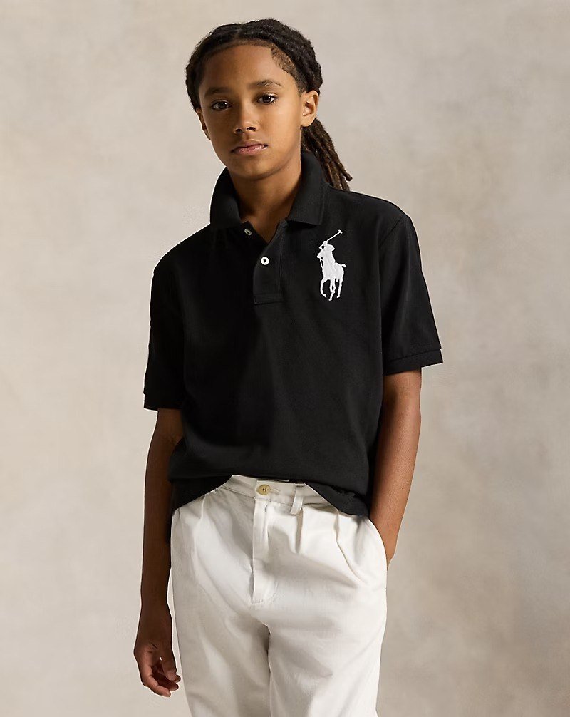 Big Pony Cotton Mesh Polo Shirt