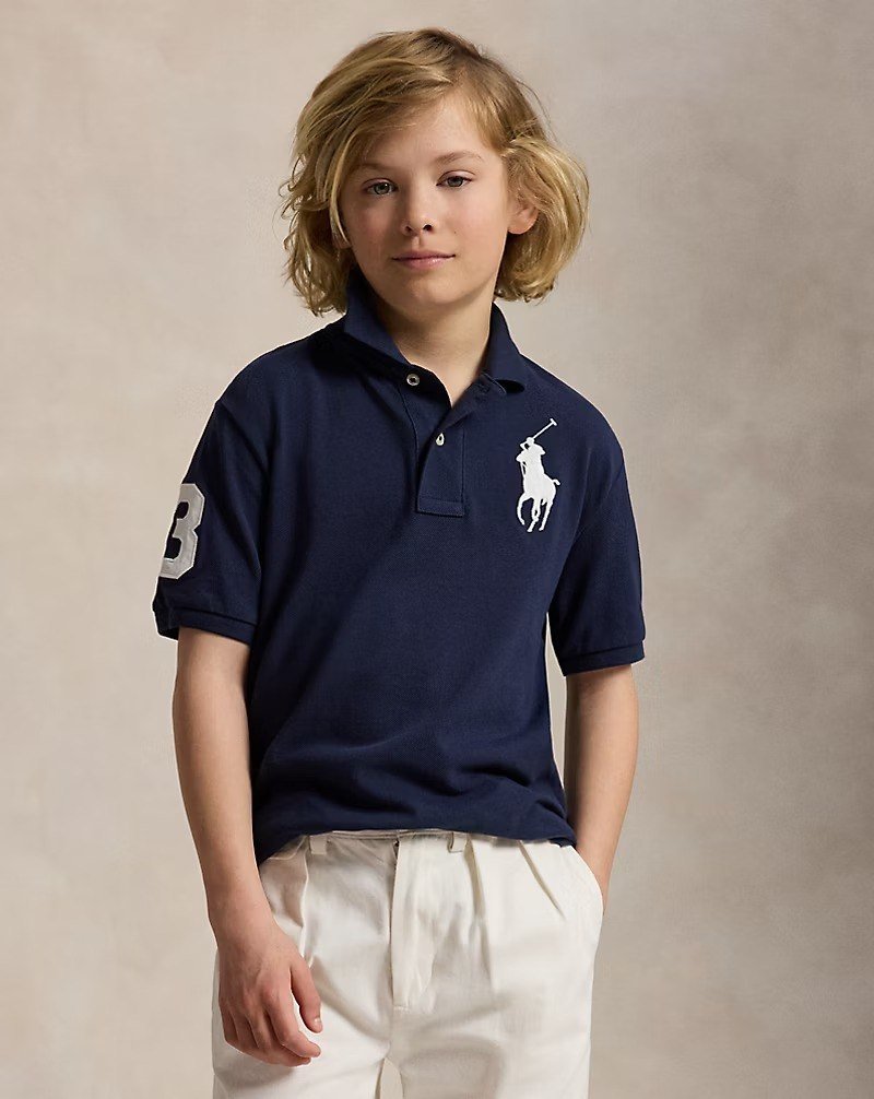 Big Pony Cotton Mesh Polo Shirt