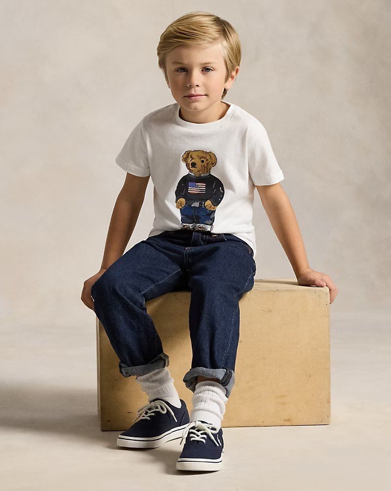 Polo Bear Cotton Jersey Tee