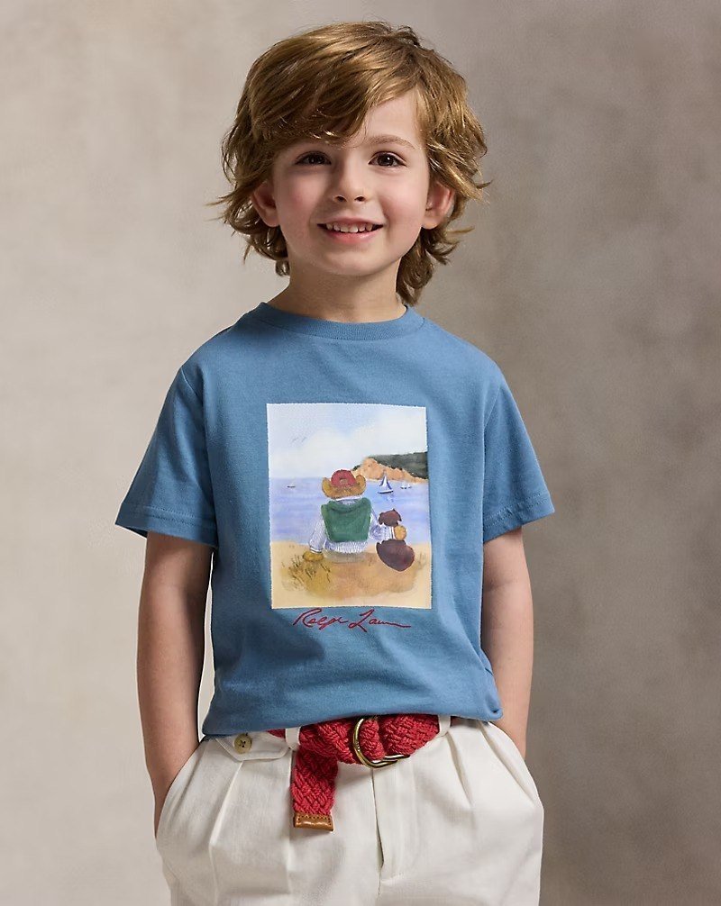 Polo Bear Cotton Jersey Tee