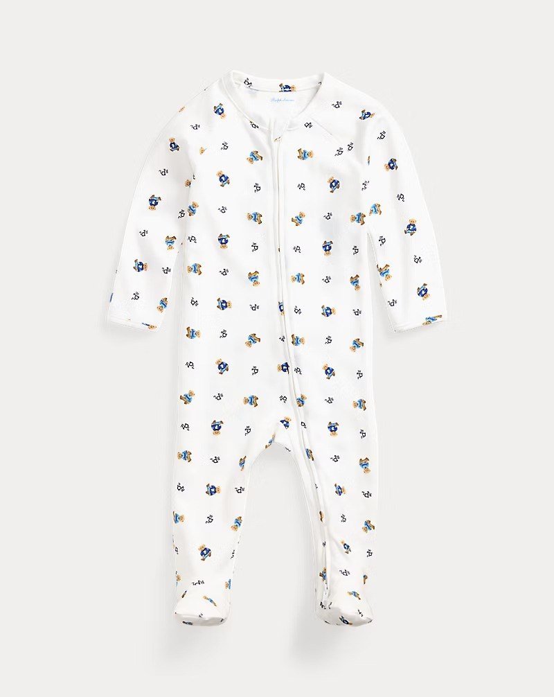 Polo Bear Cotton Interlock Coverall