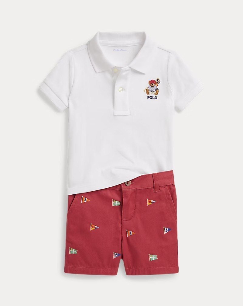 Polo Bear Soft Cotton Polo Shirt & Short