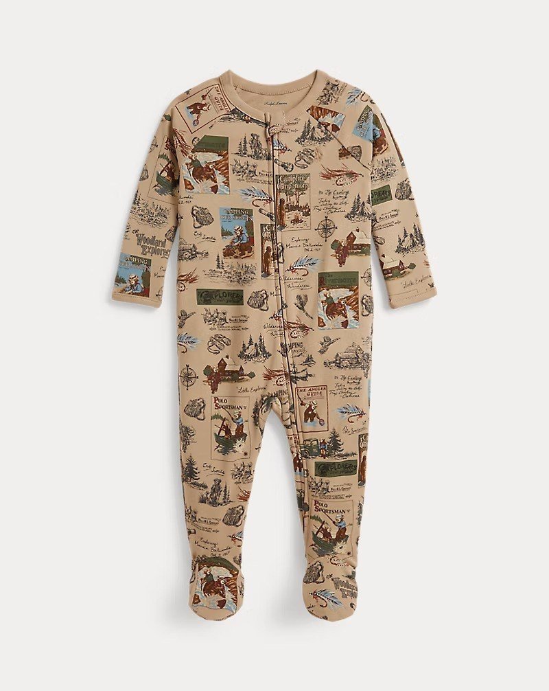 Polo Bear Cotton Footed Coverall