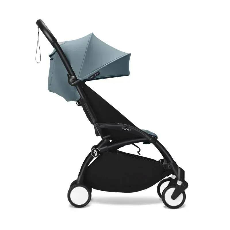STOKKE - YOYO³ STROLLER BLACK BUNDLE 6M+, AQUA